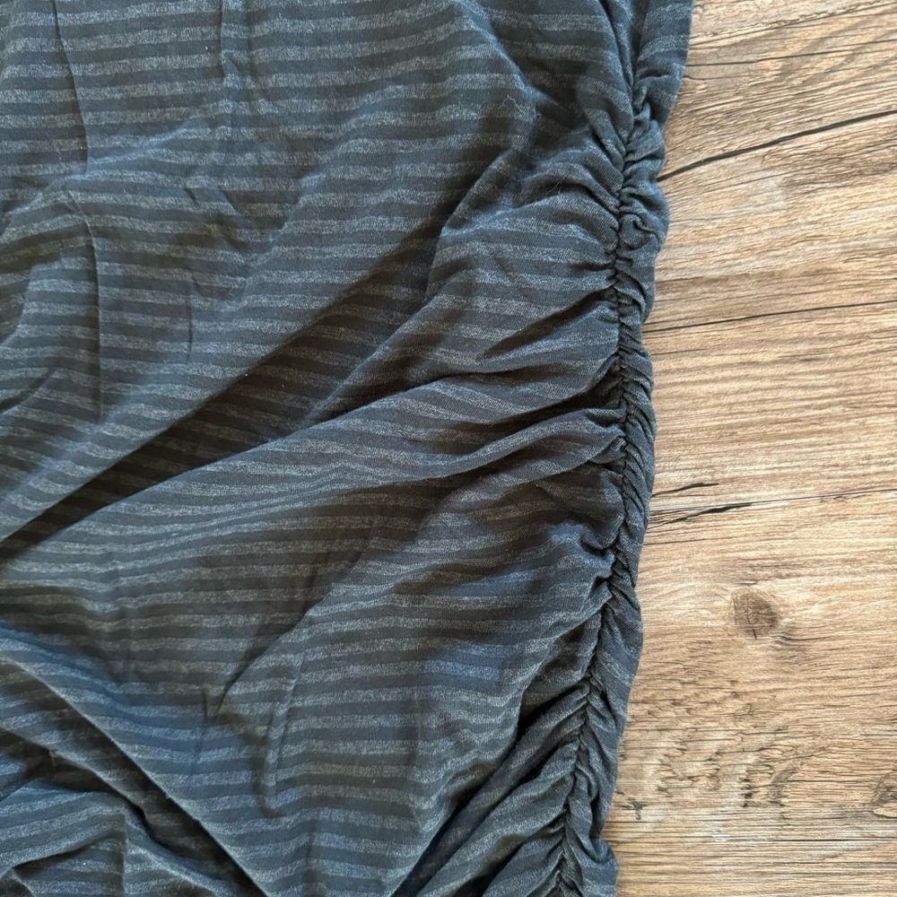 Lululemon Anytime Black Heather/Black Stripe Size S/M
Ruched Dress - Picture 4 of 6